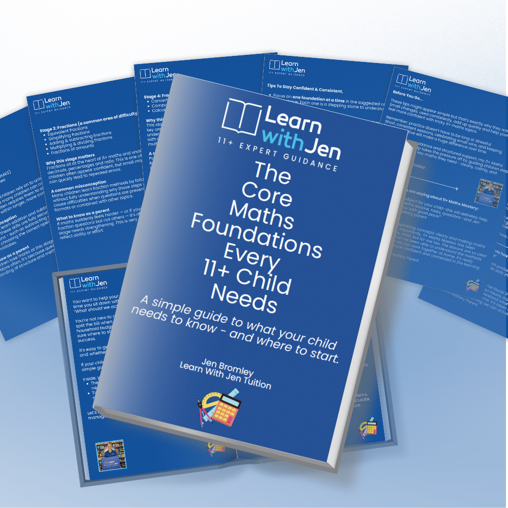 Home the core maths foundations every 11+ child needs